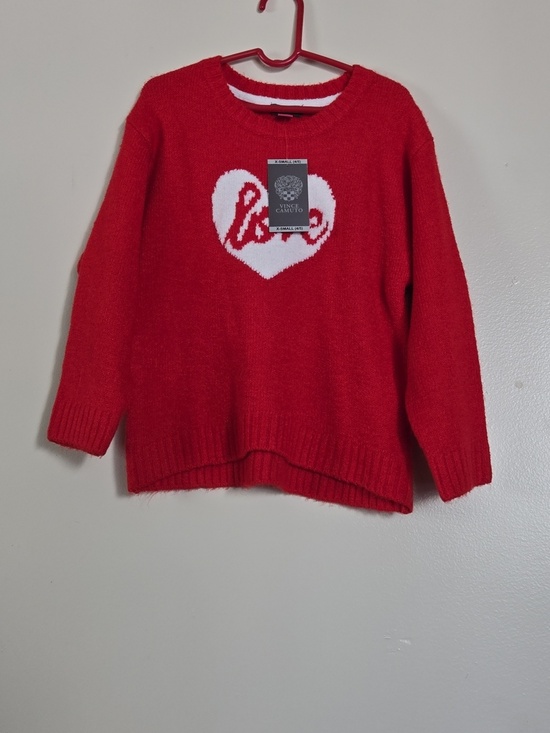 Vince Camuto Other - Vince Camuto Red Crewneck Sweater Girls Size XS